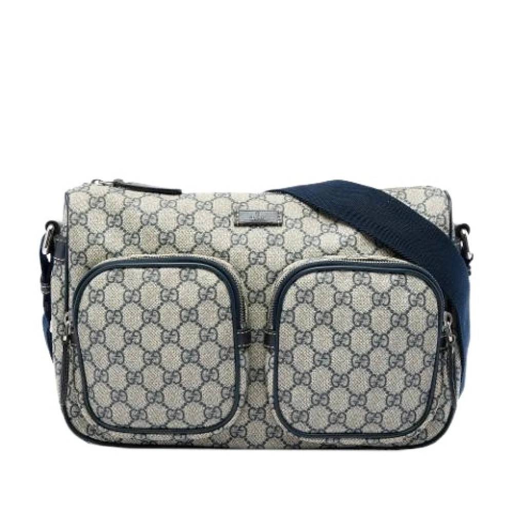 Gucci Vintage Pre-owned Vintage Canvas Crossbody Bag - Vintage - Dame - Beige - ONE SIZE - Uld