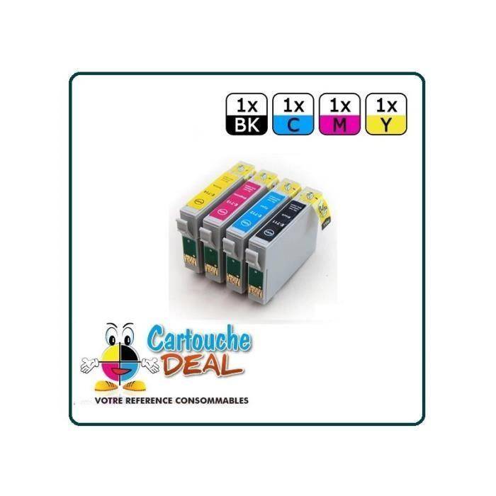 Kompatibla bläckpatroner - EPSON - T0715 - 4-pack - Stor kapacitet - Flerfärg