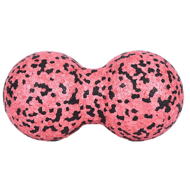 Jordnötsmassage boll massage boll fascia roller pilates yogarulle 8 x 16 - Röd