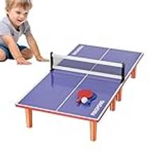 Ping Pong Bord Set, Bärbart Ping Pong Bord | bordtennis med 2 paddlar 1 boll,Lätt sportpingisbord för barn Vuxna Inomhus Utomhus Spelrum Lägenheter Kontor