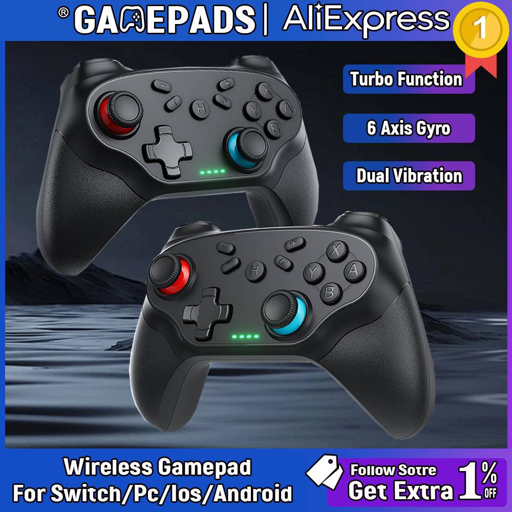 Wireless Controller For Nintendo Switch/Oled/Ios/Android Gamepads Turbo Game Controller Vibration Control Console Remote