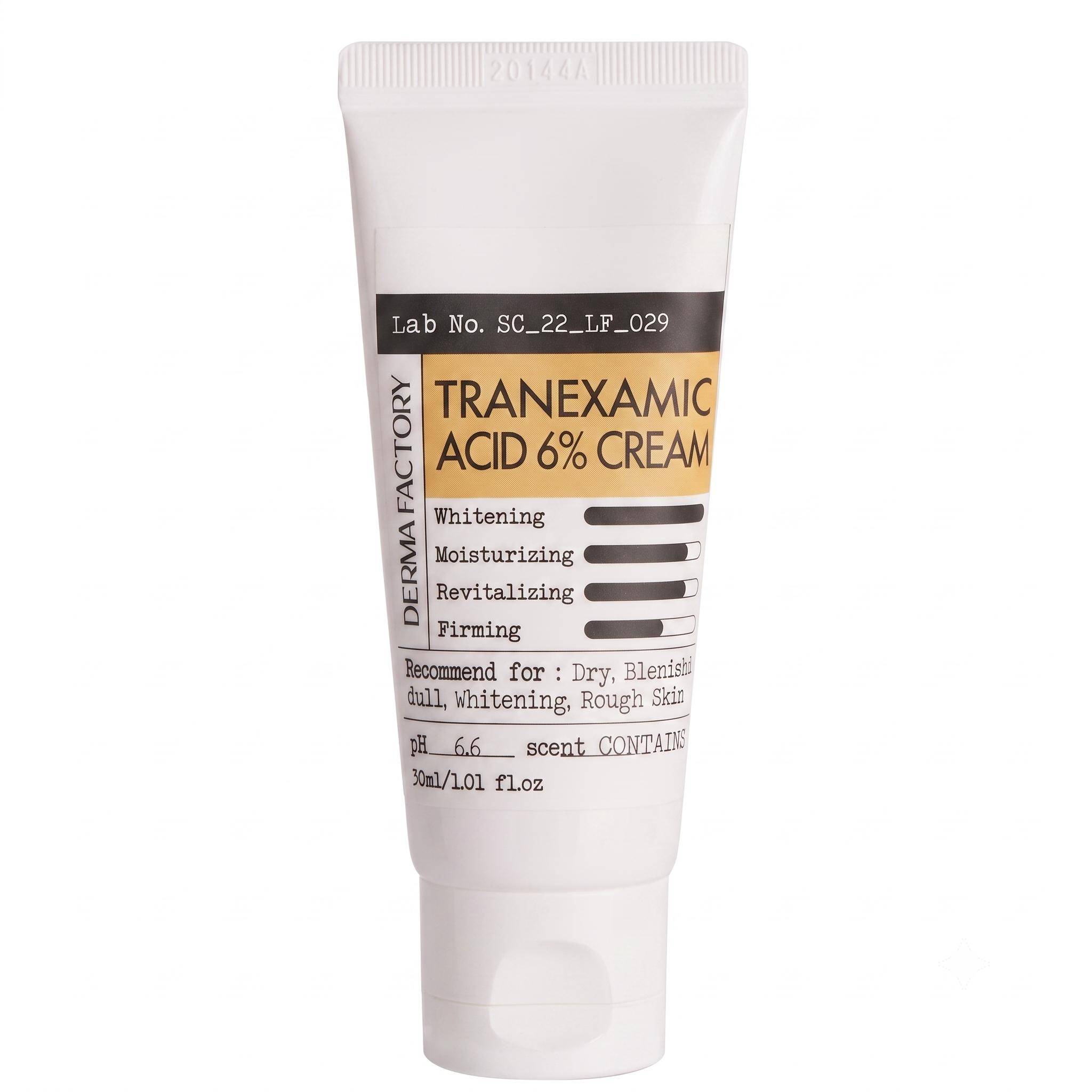 DERMA FACTORY Tranexamic Acid 6% Cream 30ml  (3 alternativ) white