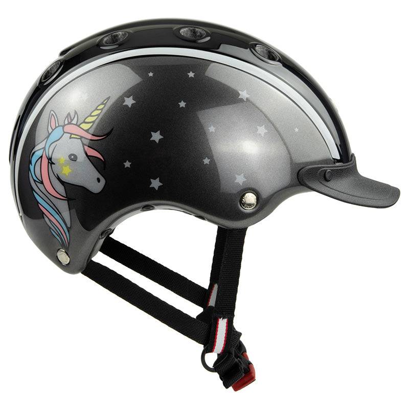 Casco Nori black grey Unicorn - Børnecykelhjelm - XS (50-52 cm)