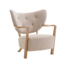 &Tradition - Wulff Lounge Chair ATD2, Karakorum 003/Oak, Fabric Cat. 4 Col 003 Karakorum - Fåtöljer
