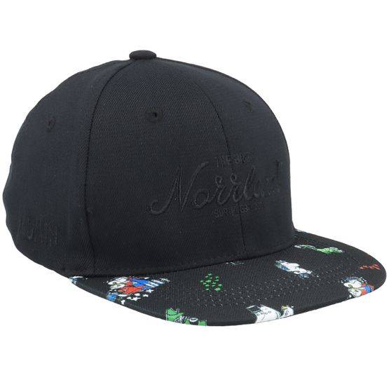 SQRTN - Svart snapback Keps - Kids Tgn Cap Mumin Black Snapback @ Hatstore