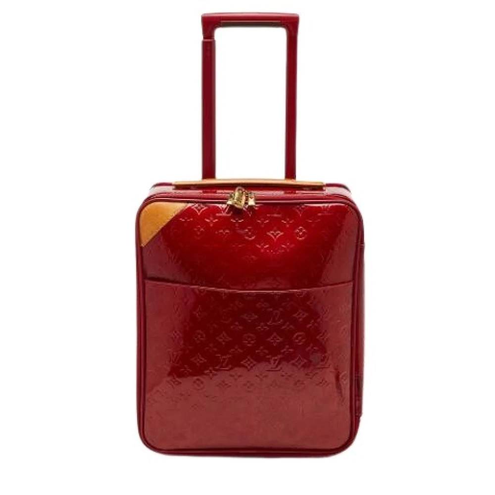 Louis Vuitton Vintage Pre-owned Pegase 45 - Vintage - Dame - Rød - ONE SIZE - Læder