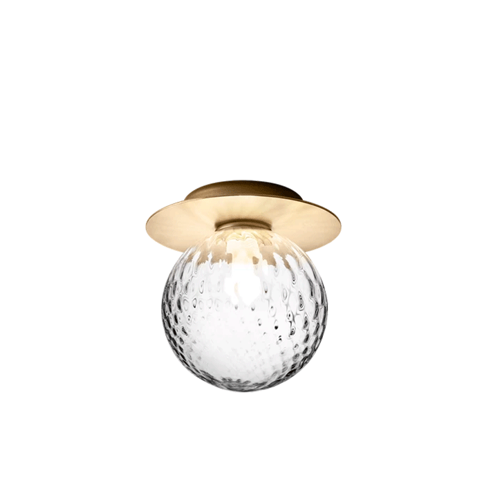 Liila 1 Lampe - Medium - Bruneret Messing / Opal glas