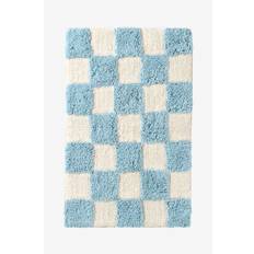 Ellos Home - Bademåtte Saga Check - Blå - 80X120
