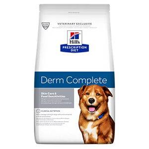 Hills Prescription Diet Derm Complete.