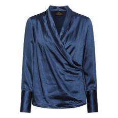 Billie Shirt – Sapphire Rich Satin