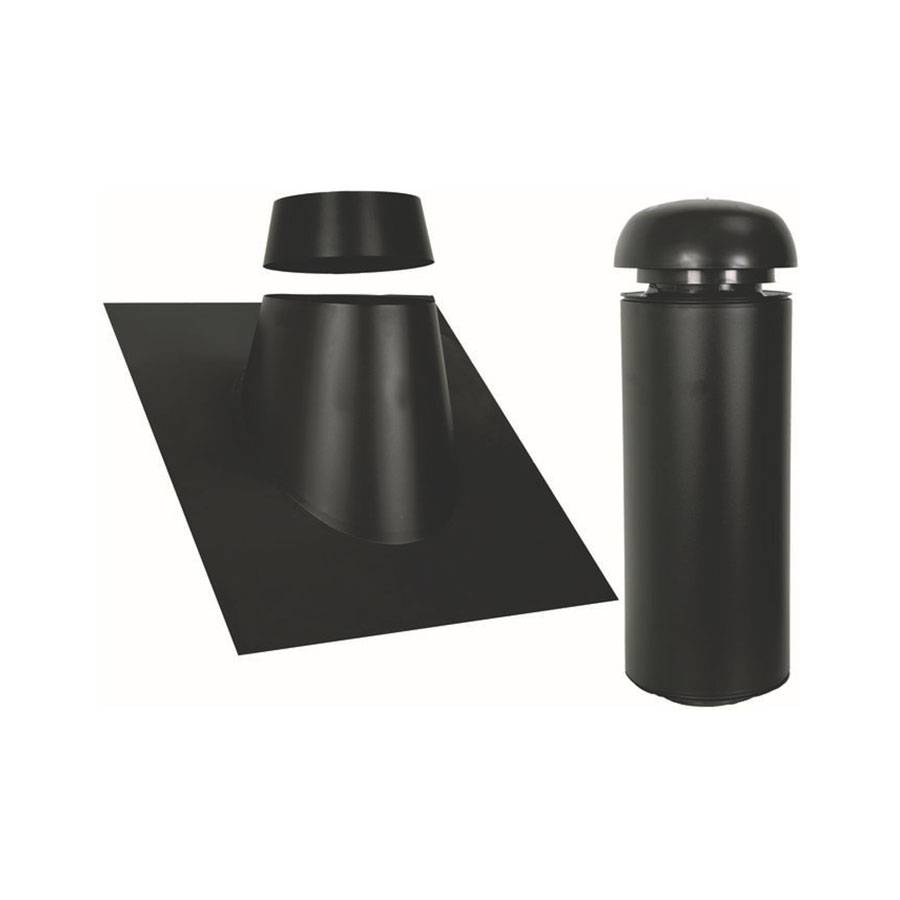 SabetoFLEX stål Taghætter | Stål inddækning - Ø200 mm , 10-32° , 600 mm