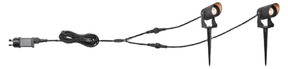 Markslöjd spydlamper Nexus 2 pak sort 2,5 W