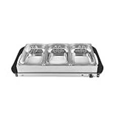 Stay Hot SH 4.1, XXL, 2-i-1 buffévärmare och varmhållningsplatta, 200 watt, perfekt lösning för bufféer, fester och familjemåltider, 7,5 l kapacitet