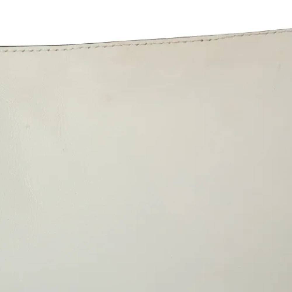 Gucci Vintage Pre-owned Laeder gucci-tasker - Vintage - Dame - Hvid - ONE SIZE - Uld