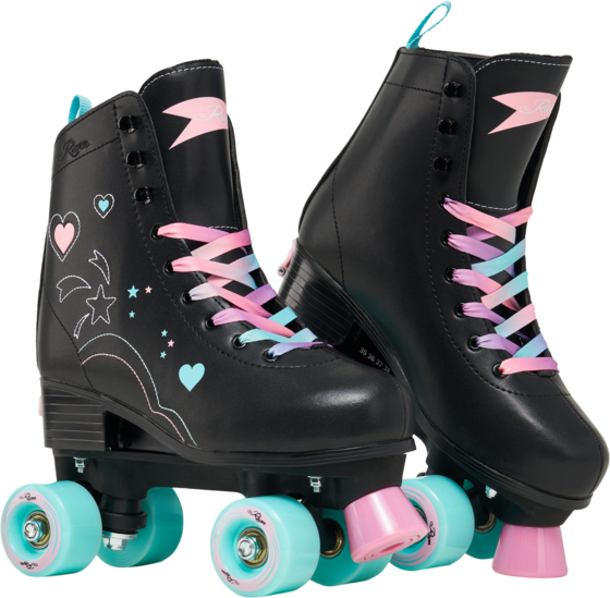Raven Zana Rullskridskor Inlines Svart/mint/rosa - 35-38