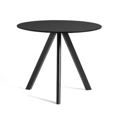 HAY CPH20 Round Table - Ø90cm - Sort Linolium - Sort