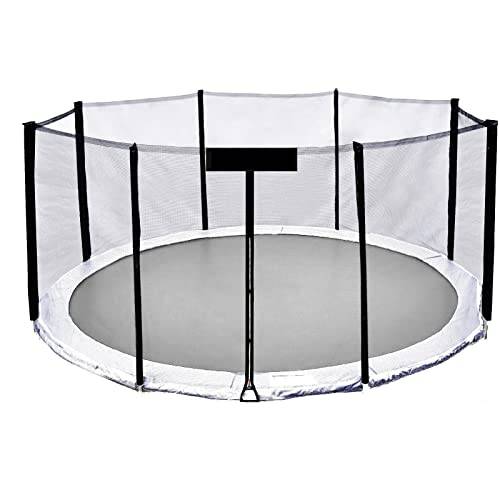 yelloo Skyddsnät Ersättningsskydd Elastisk Trampolin 185 245 305 366 427 cm Hoppa Hoppa över Hoppa (14 fot nät för, Ø 427 cm (8 stolpar))