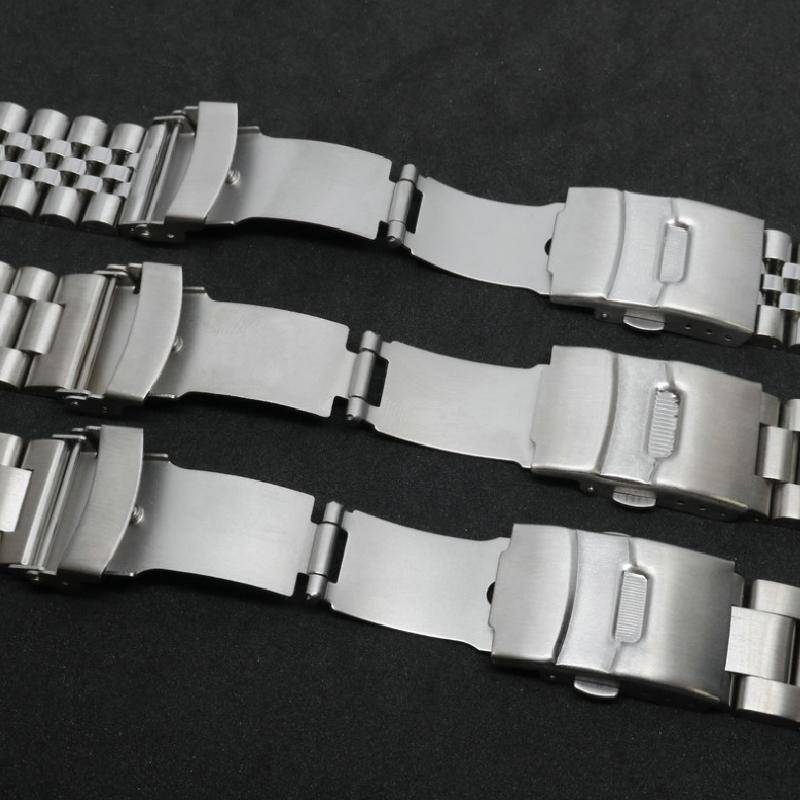 För Seiko Skx Jubilee Armband Rostfritt Stål Band 20mm 22mm Herr Sportrem Srpd Skx007/Skx009 SRPD63K1 Böjd Ände Armband
