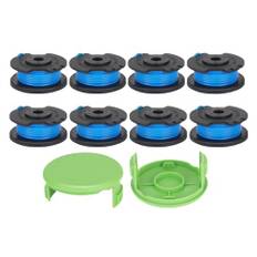 Eyoloty trådspole RAC125 5132002434 passar Ryobi 18 V ONE RLT1830H13 RLT1825Li och OLT1831S grästrimmer, 3,3 m längd Ø 1,6 mm med spolskydd (8 spolar + 2 lock)