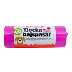 Bajspåse – Extra tjock med handtag – Dogman – 50st Rosa