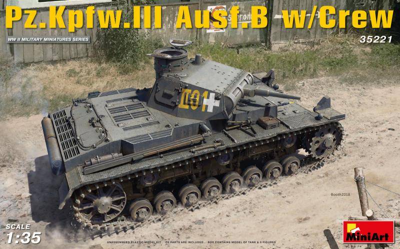 Pz.Kpfw.III Ausf.B w/Crew 1/35