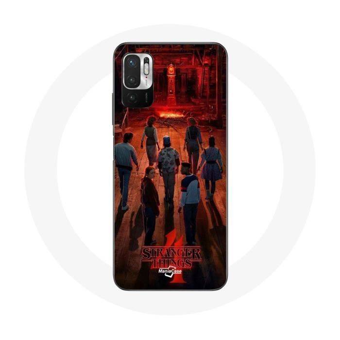 Coque pour Xiaomi Redmi Note 10 5G Stranger Things Affiche Equipages Fan Art Saison 4