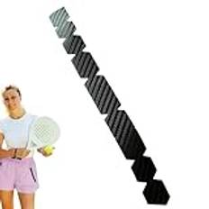 laxreheye Padelskyddsband, padelkantsskyddsband | 80 cm svart racketband – reptåligt ramskydd klistermärke för racketar, skyddar paddellkanten