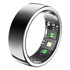 PX01 Sleep & Health Tracking Smart Ring med opladningsbase - Størrelse: 7/17.3 - Sølv