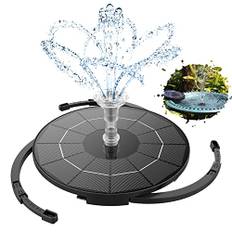 AISITIN 3,5W solfontän med 12 munstycken solpump utomhuspool för fågelbad akvarium damm trädgård fontän
