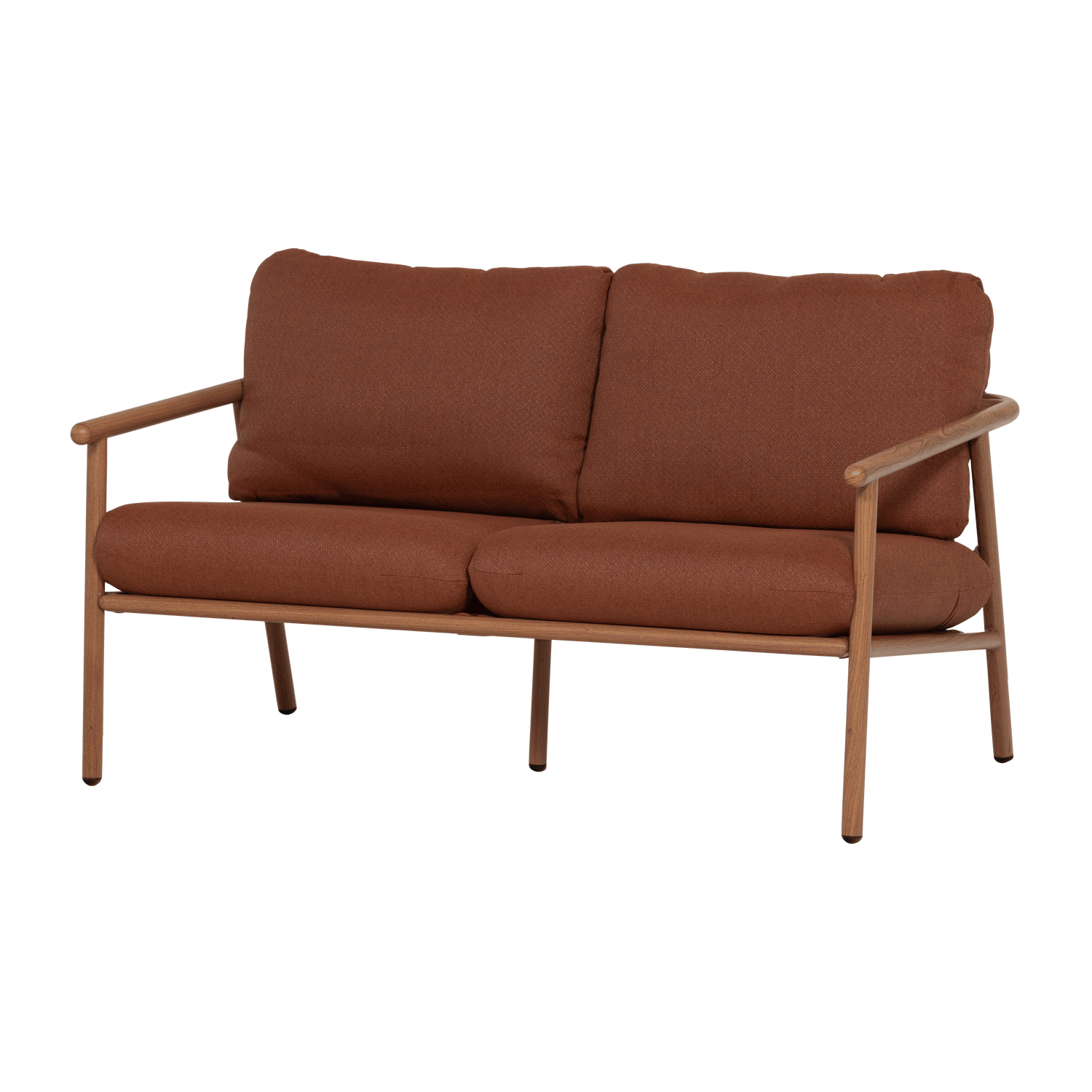 WOOOD 2-sits Soffa Cavero Utomhus - Terra Trädgårdssoffa Koppar Metall