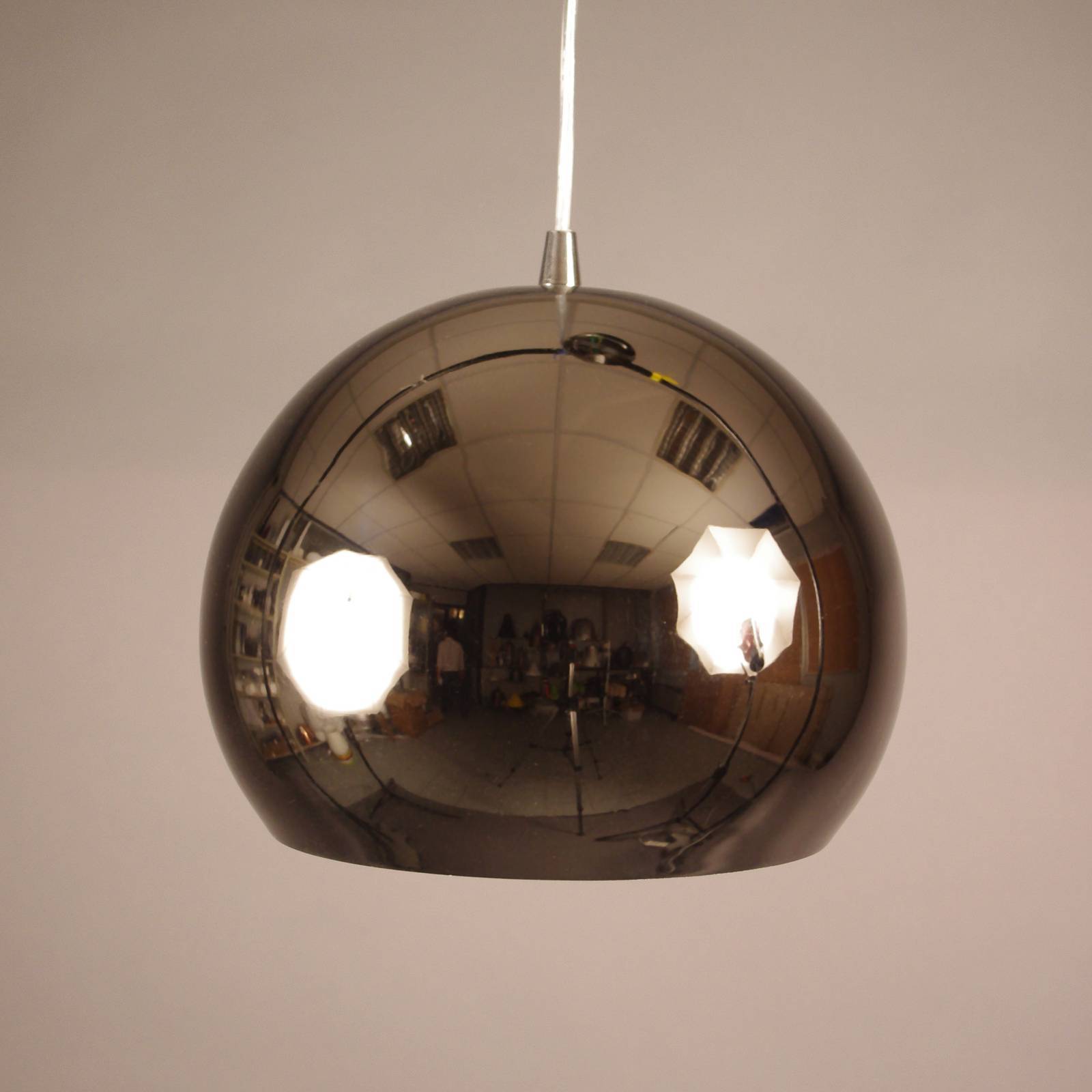 Aluminor Hänglampa Bulle, dimbar, Svart, Vardagsrum / matsal, Metall, Modern, Pendellampa