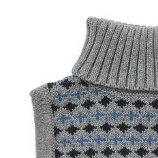 Stoffe Jacquard Halskrage - Grey melange