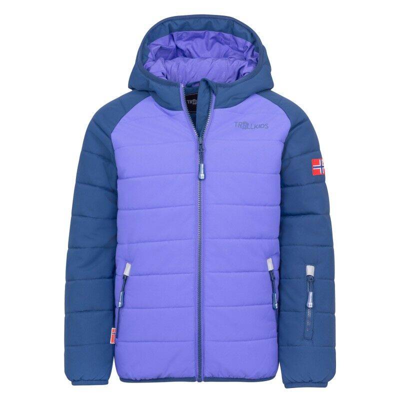 Trollkids Hafjell Snow Jacket Pro - Syntetjacka - Børn Mystic Blue / Wisteria Purple Child's height 98 cm