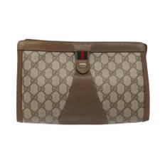 Gucci Vintage, Pre-owned, Dam, ONE Size, Förägt Vintage GG Canvas Clutch