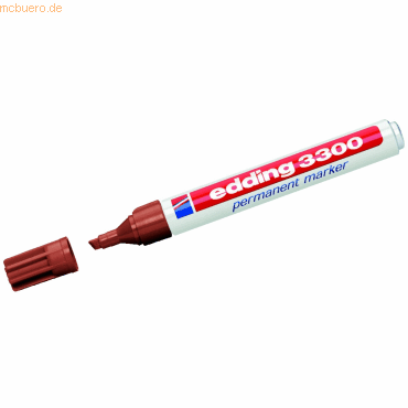10 x Edding Permanentmarker edding 3300 braun