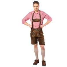 Lederhosen korte i skind - brun 56