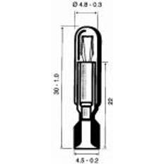 "Telefonlampe 6v 0,02 a t5,5  5x30 mm"