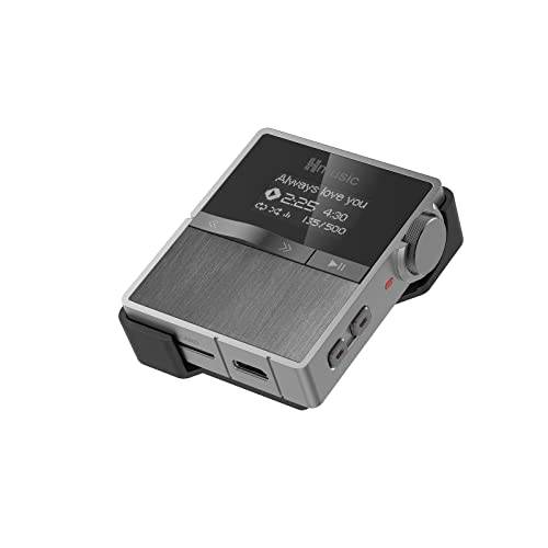 Hmusic P68 HiFi MP3-spelare med klipp, förlustfri DSD Högupplöst musikspelare Bluetooth, Bärbar ljudspelare med 16 GB minneskort, Stöd för upp till 128 GB Hifi-musikspelare för sport, löpning