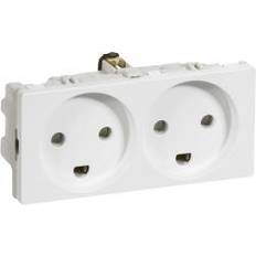 LK FUGA® Stikkontakt m/jord 2,0 modul hvid
