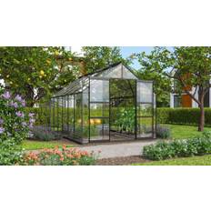 Växthus Vitavia Mars 9900 Alu/Härdat Glas Svart 9,9M²