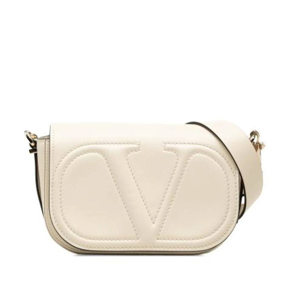 Valentino Vintage Pre-owned Crossbody Bag - Vintage - Dame - Beige - ONE SIZE - Uld