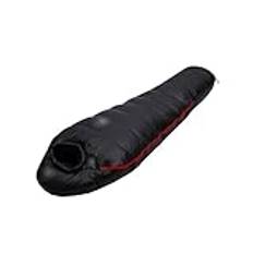 HOUYTYU Sovsäck Very Warm White Goose down filled Adult style Sleeping bag Fit for Winter Thermal 4 kinds of thickness Camping Travel(Schwarz,700G)