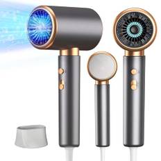 Journeyside Haartrockner Ionen, 2000W Haartrockner, Professional Haartrockner mit 1 Fön Concentrators, 2 Geschwindigkeit/3 Temperaturstufen + Abkühlstufe, Überhitzungsschutz, für Home-Styling