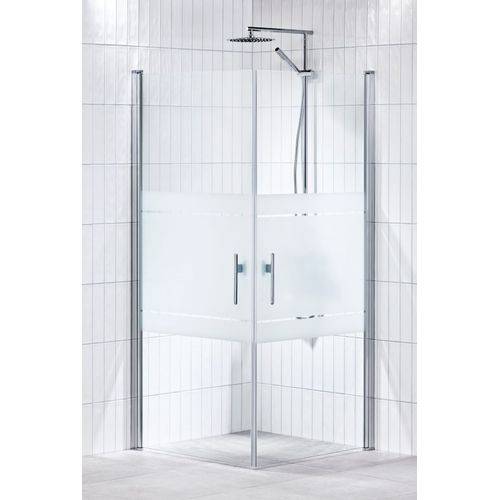 Alterna Lusso HT2 Rak duschhörna 90x90 (halvfrostat glas)