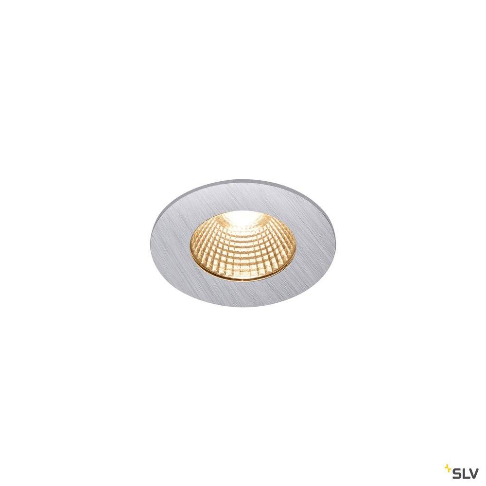 SLV Patta-I Round Downlight Dim to Warm Silver