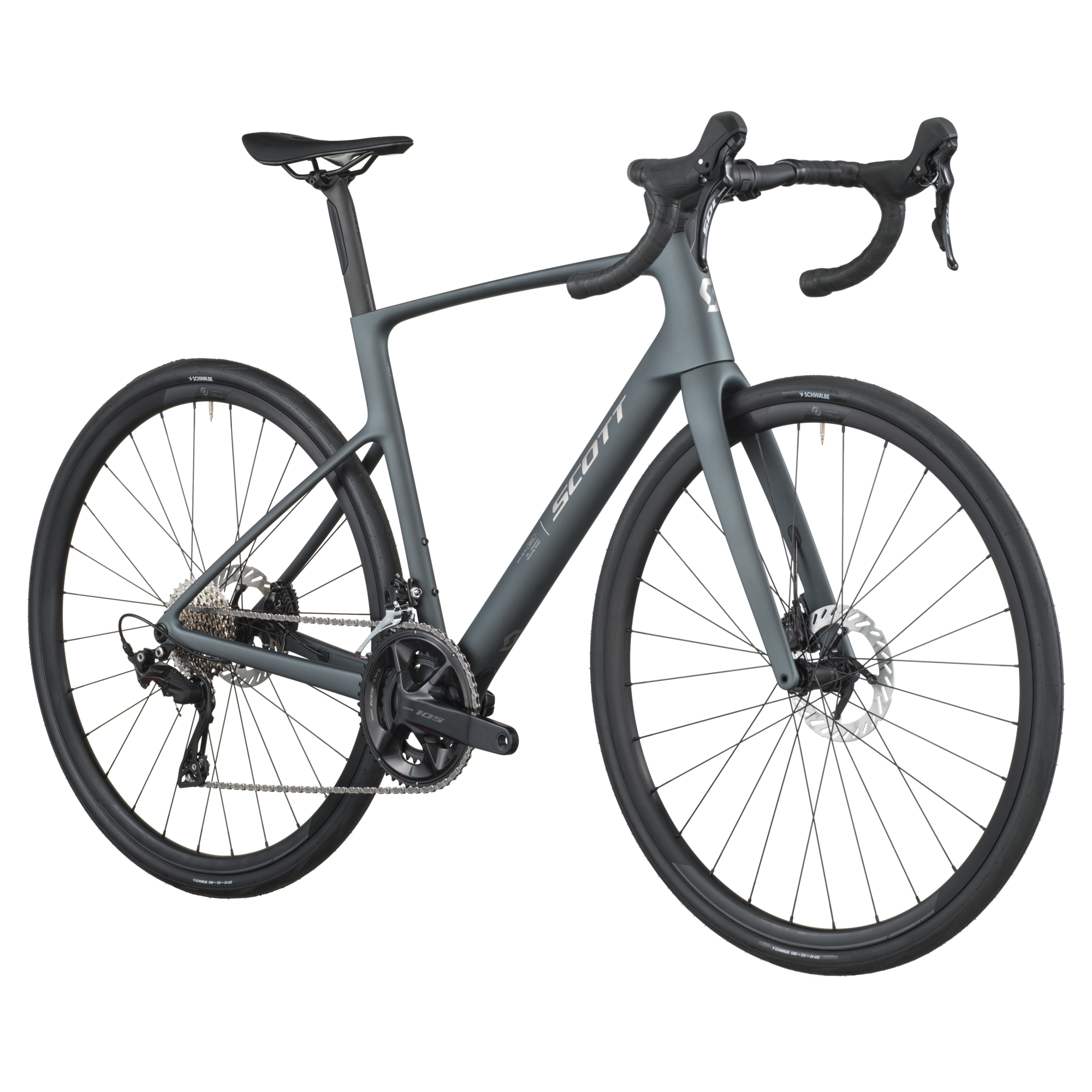 Scott Addict 50 2025 - Shimano 105 2x12sp - Syncros RP2.0 - 131 / XXS / CarbonGrey (XXS)