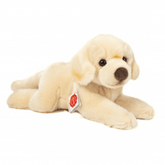 Teddy Hermann – Liggende lys Labrador bamse, 33 cm.