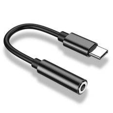 USB-C til 3,5 mm adapter til Samsung S20 S21 S22 - black