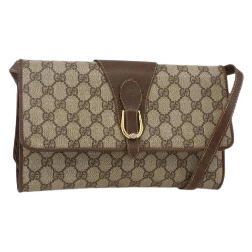 Gucci Vintage - Pre-owned Vintage GG Axelremsväska Vintage - Dam - ONE Size - Läder