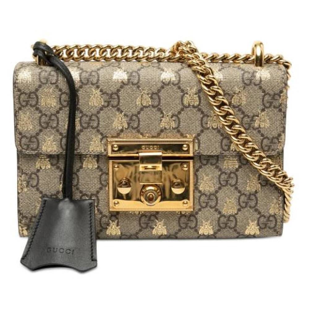 Gucci Vintage Pre-owned Padlock Crossbody - Vintage - Dame - Beige - ONE SIZE - Uld